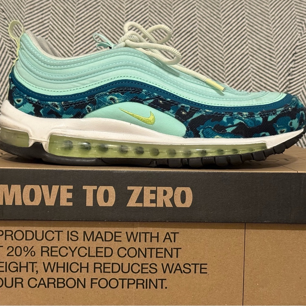Nike Air Max 97 Mint and Teal Sneakers Sz9